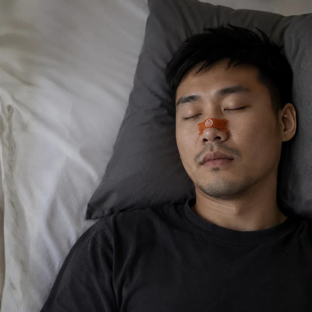 PowerBreath nasal strips — bedtime routine