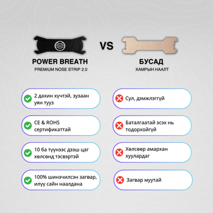 PowerBreath - Хамрын Наалт